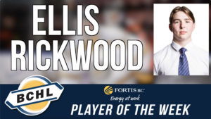 Fortis BC Player of the Week: Ellis Rickwood