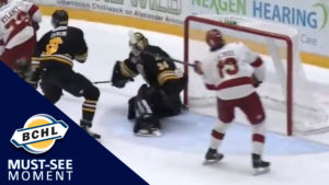 Must See Moment: A.J. Lacroix bats the puck out of mid-air for a goal