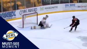 Must See Moment: Connor Mackenzie flashes the leather on a breakaway attempt
