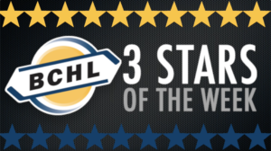 BCHL 3 Stars - Week Six 2021-22