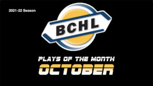 BCHL Plays of the Month - October 2021