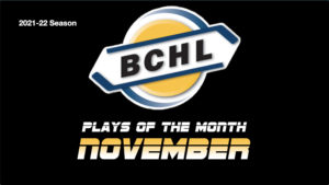 BCHL Plays of the Month - November 2021