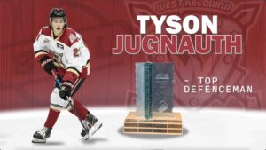 Top Defenceman Award - Tyson Jugnauth