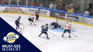 Must See Moment: Keighan Gerrie takes a bump, gets up, and scores on a 2-on-0