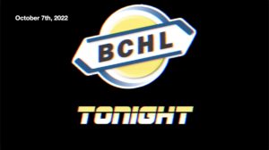 BCHL Tonight - October 7th, 2022
