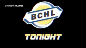 BCHL Tonight - October 17th, 2022