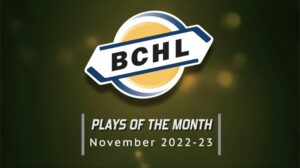 BCHL Plays of the Month - November 2022