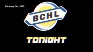 BCHL Tonight - February 3rd, 2023