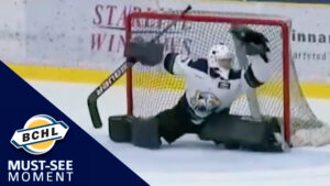 Must See Moment: Ben Montgomery reacts to a deflected puck with a spectacular glove save