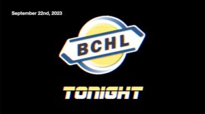 BCHL Tonight - September 22nd, 2023