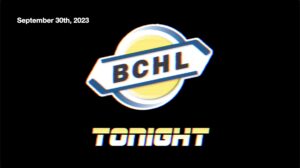 BCHL Tonight - September 30th, 2023