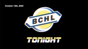 BCHL Tonight - October 13th, 2023