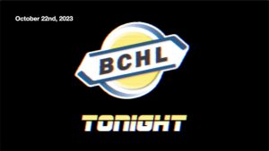 BCHL Tonight - October 22nd, 2023