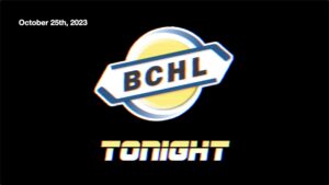 BCHL Tonight - October 25th, 2023