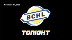 BCHL Tonight - November 3rd, 2023
