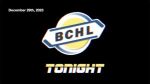 BCHL Tonight - December 29th, 2023