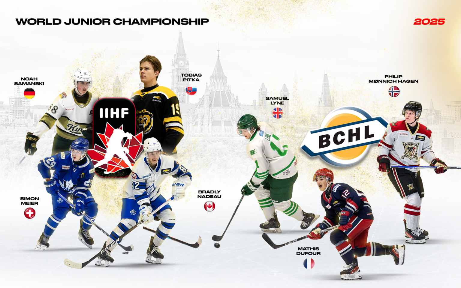 Seven BCHL players take part in 2025 World Junior Championships BCHL